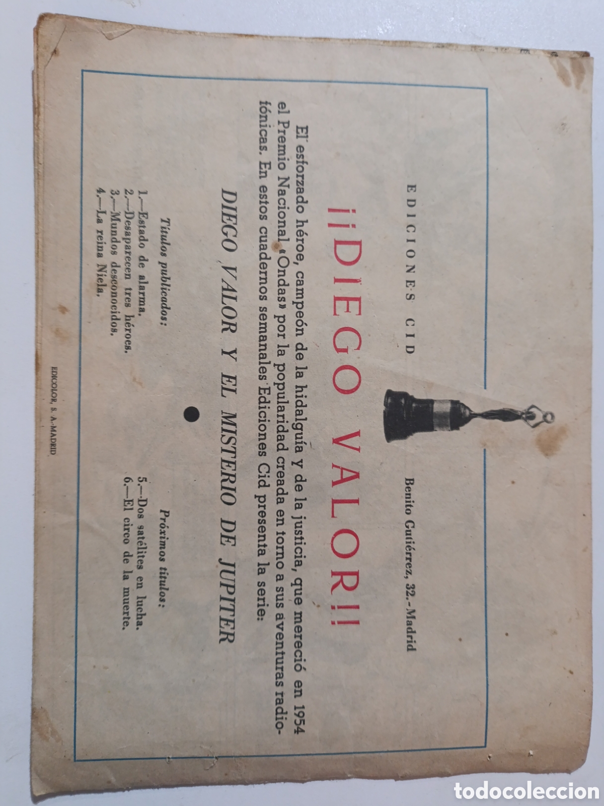Tebeos: Diego Valor Num 4 a&ntilde;o 1957 - Foto 2