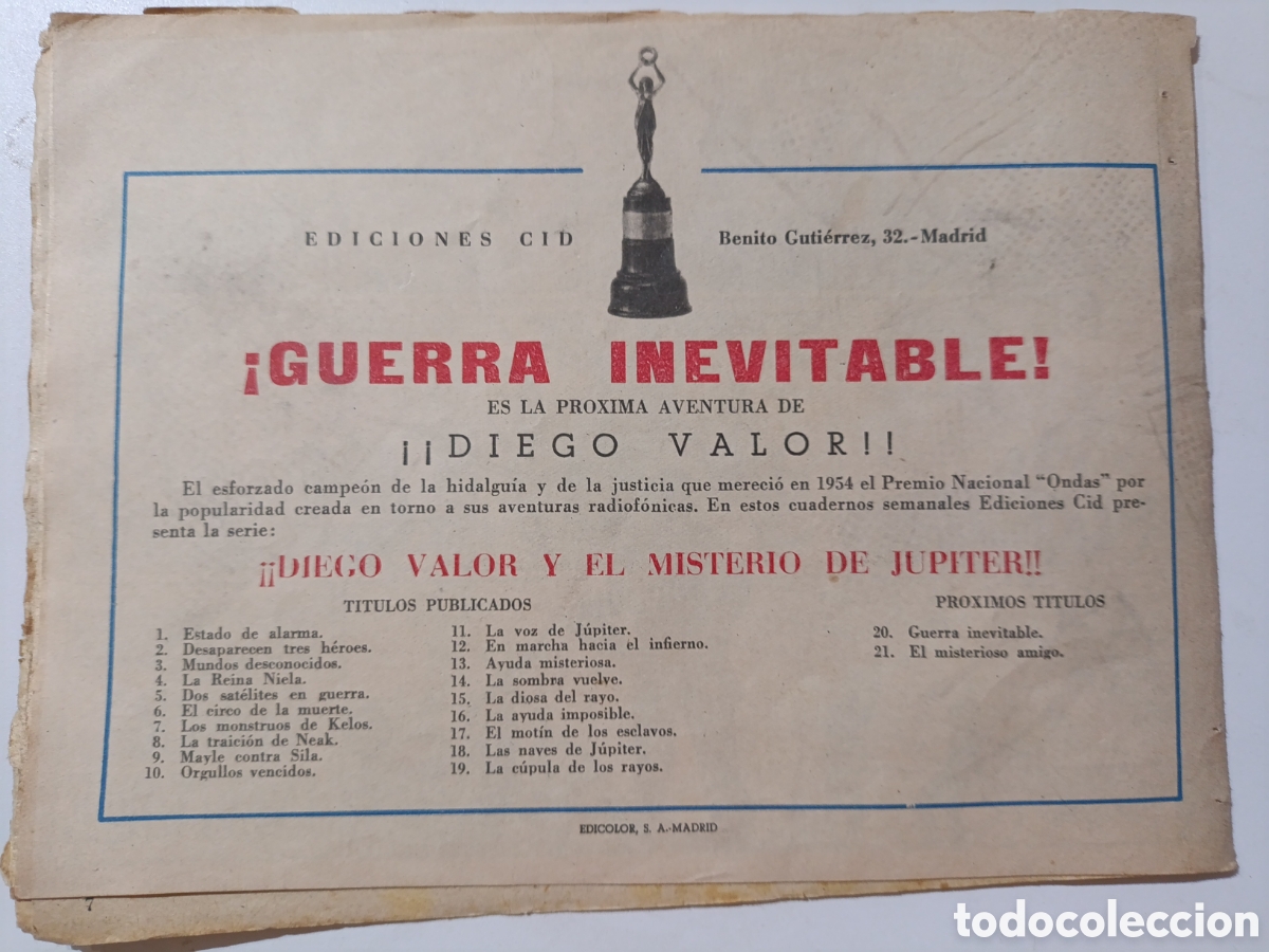 Tebeos: Diego Valor Num 19 a&ntilde;o 1957 - Foto 2