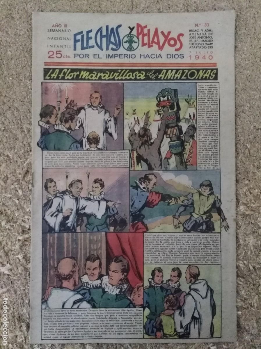 Tebeos: Flechas y Pelayos 83.Fet y las Jons - Foto 1