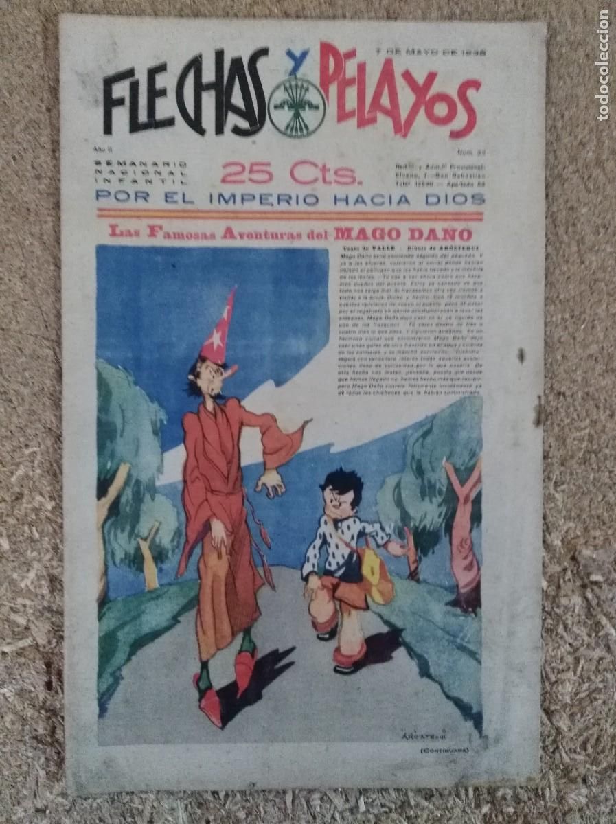 Tebeos: Flechas y Pelayos 22.Fet y las Jons - Foto 1