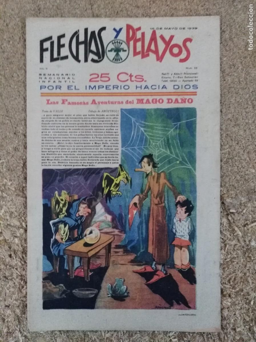 Tebeos: Flechas y Pelayos 23.Fet y las Jons - Foto 1