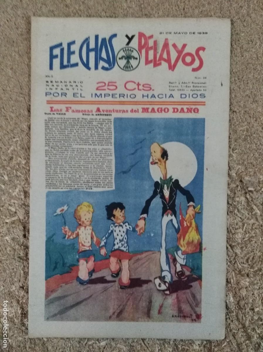 Tebeos: Flechas y Pelayos 24.Fet y las Jons - Foto 1