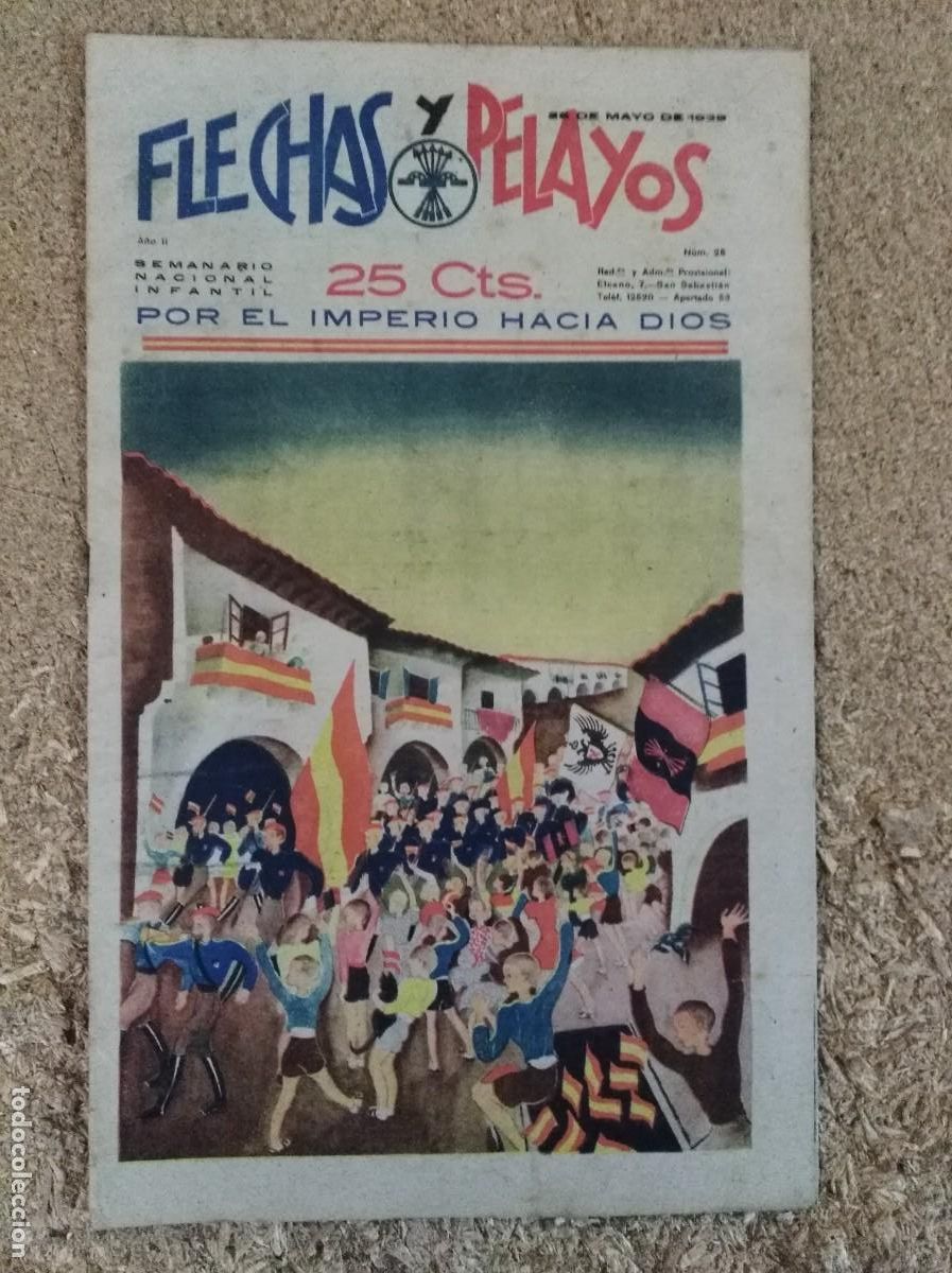 Tebeos: Flechas y Pelayos 25.Fet y las Jons - Foto 1