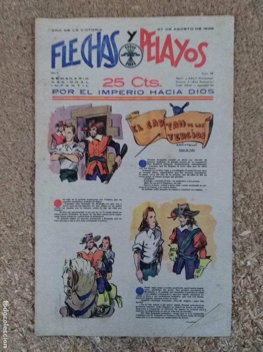 Tebeos: Flechas y Pelayos 38.Fet y las Jons - Foto 1