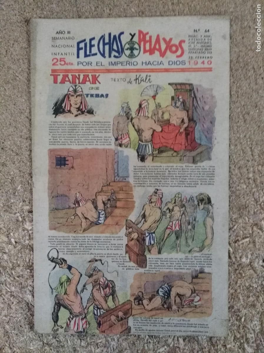 Tebeos: Flechas y Pelayos 64.Fet y las Jons - Foto 1