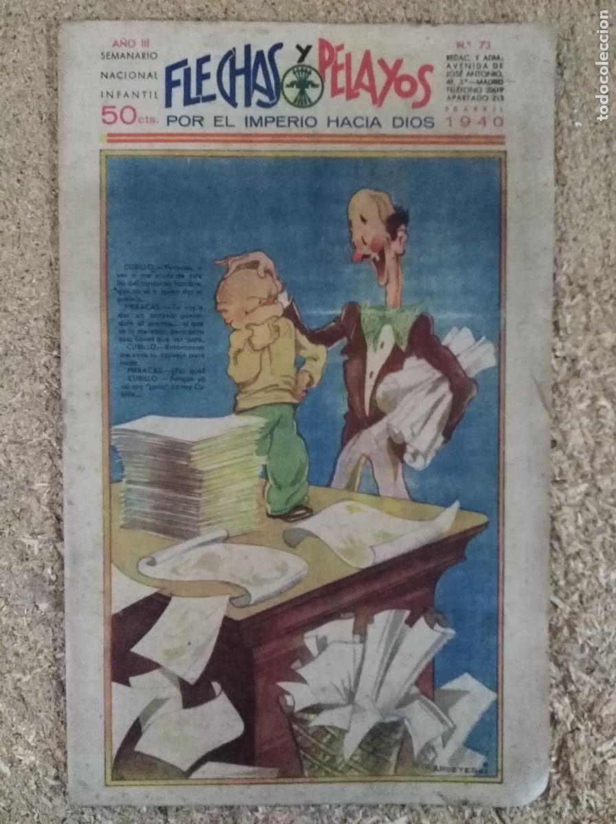 Tebeos: Flechas y Pelayos 73.Fet y las Jons - Foto 1