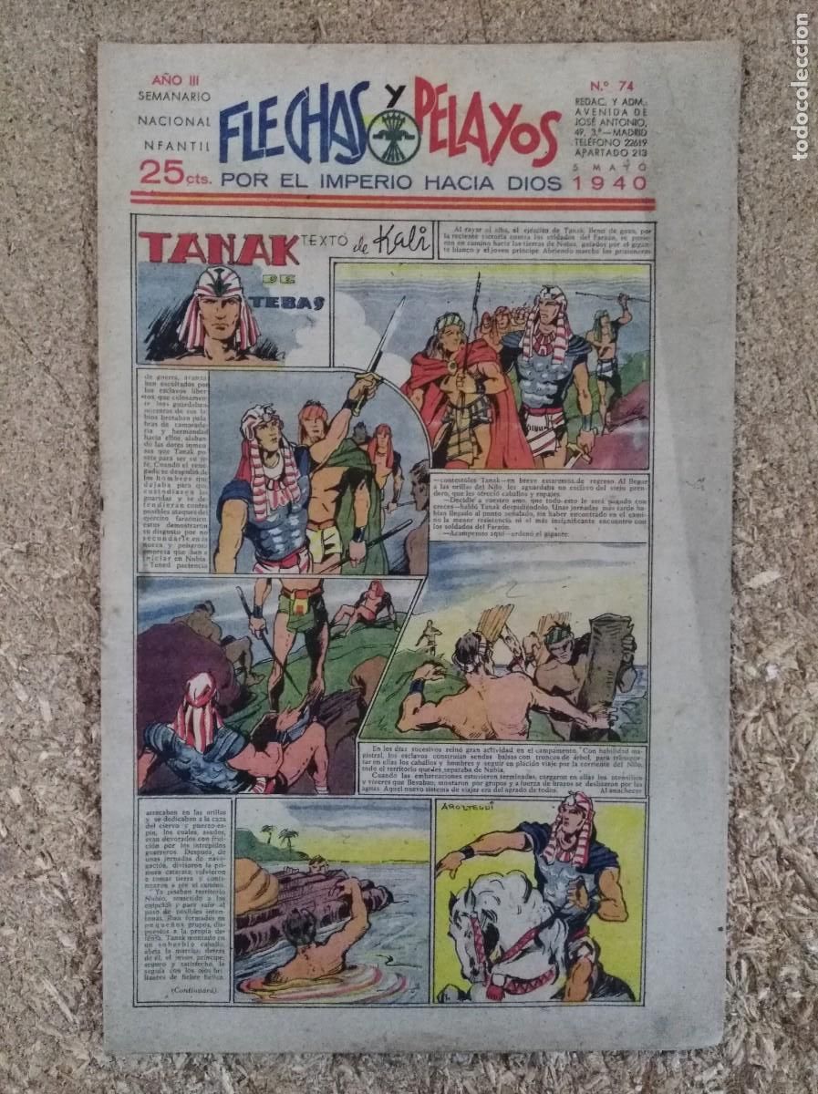 Tebeos: Flechas y Pelayos 74.Fet y las Jons - Foto 1