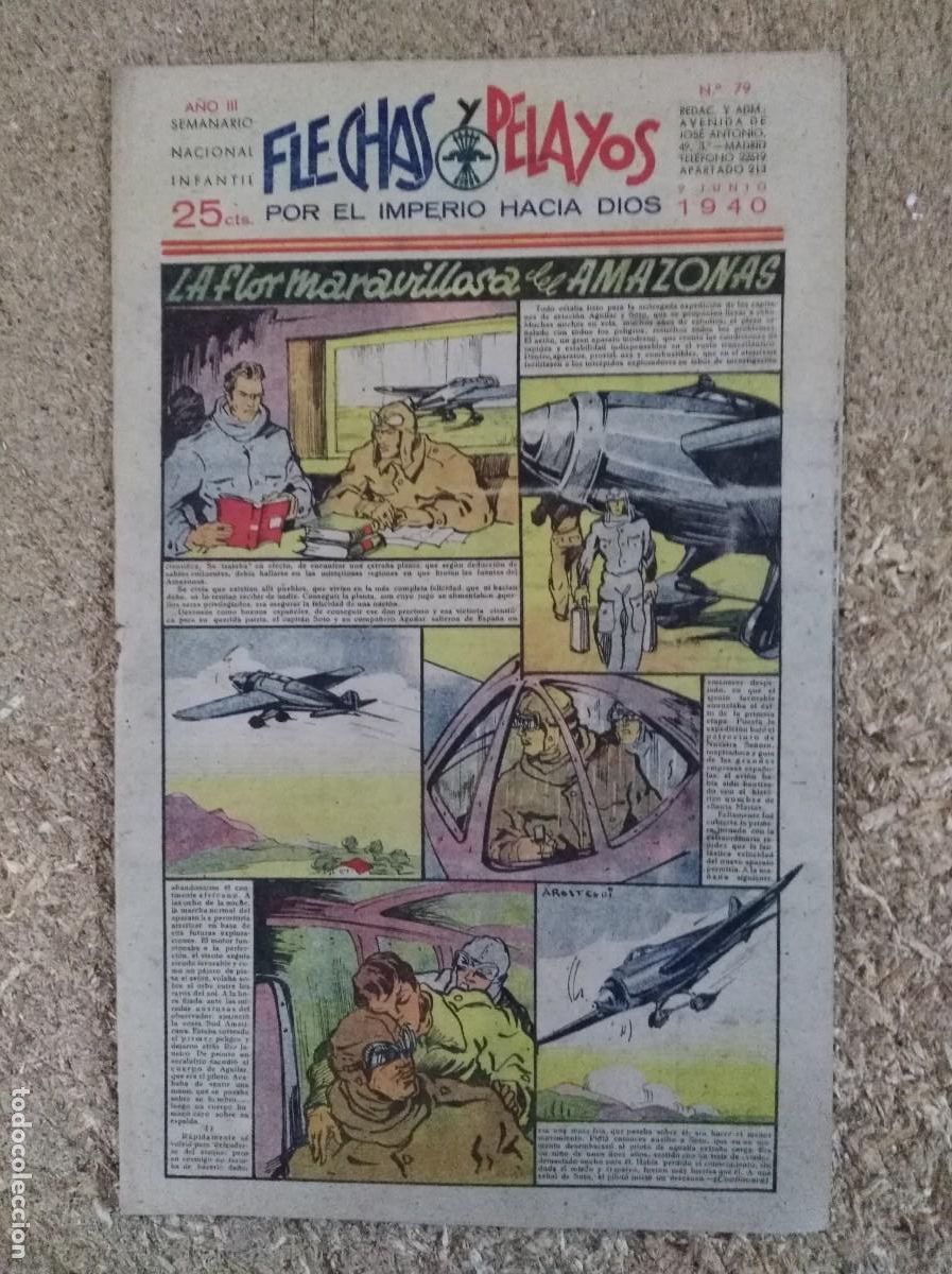 Tebeos: Flechas y Pelayos 79.Fet y las Jons - Foto 1