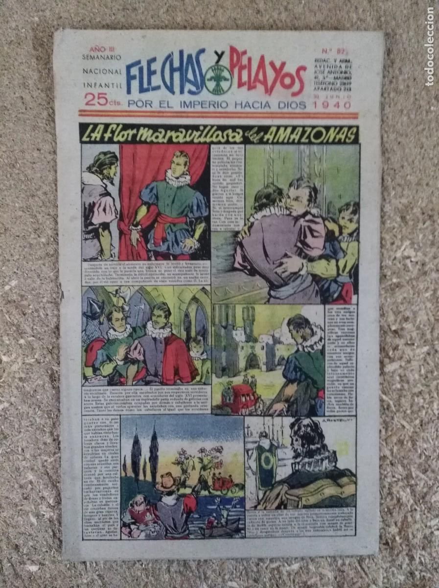 Tebeos: Flechas y Pelayos 82.Fet y las Jons - Foto 1