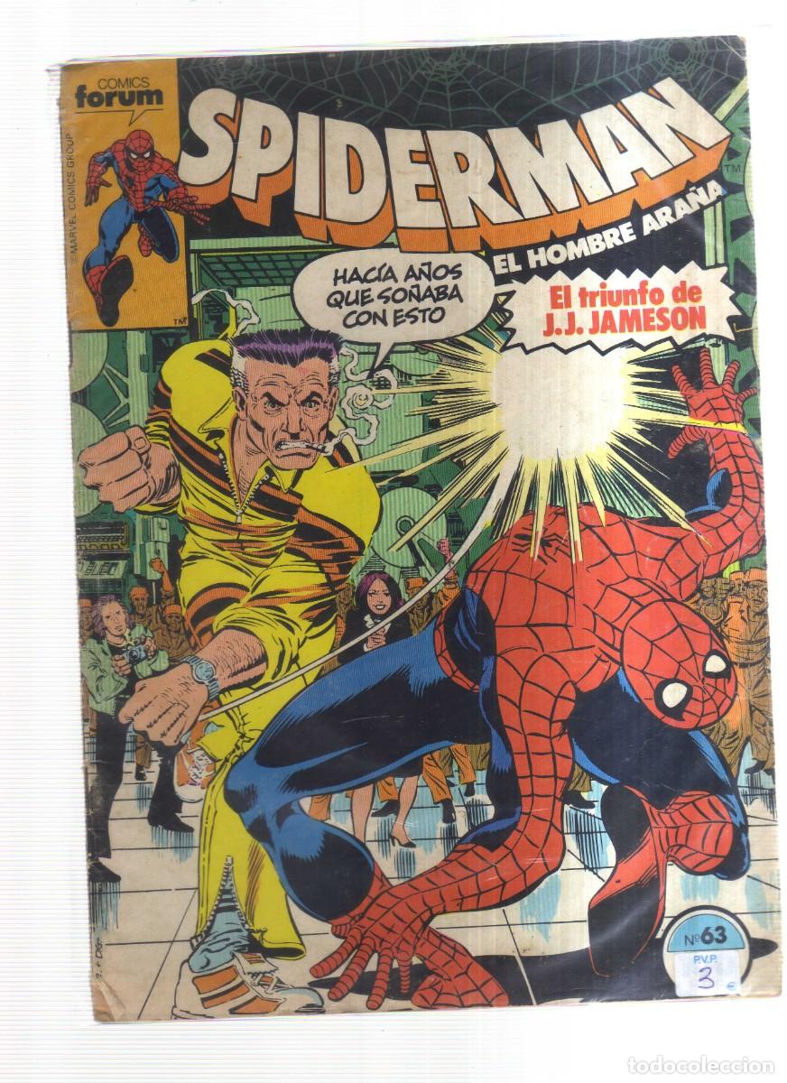 Tebeos: SPIDERMAN EL HOMBRE ARA&Ntilde;A FORUM N,63 - Foto 1