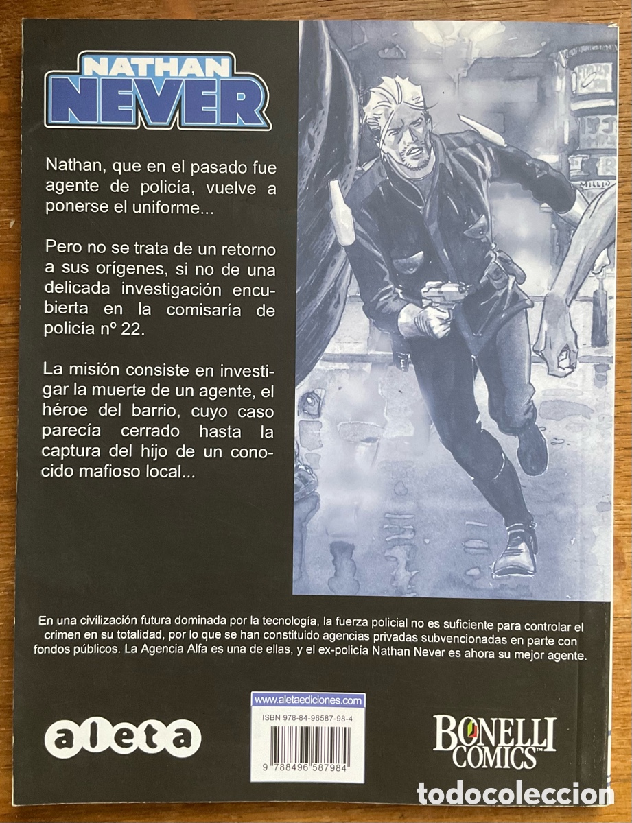 Tebeos: Nathan Never # 28 - C&oacute;digo Cero. Bonelli Comics Aleta Ediciones. - Foto 2