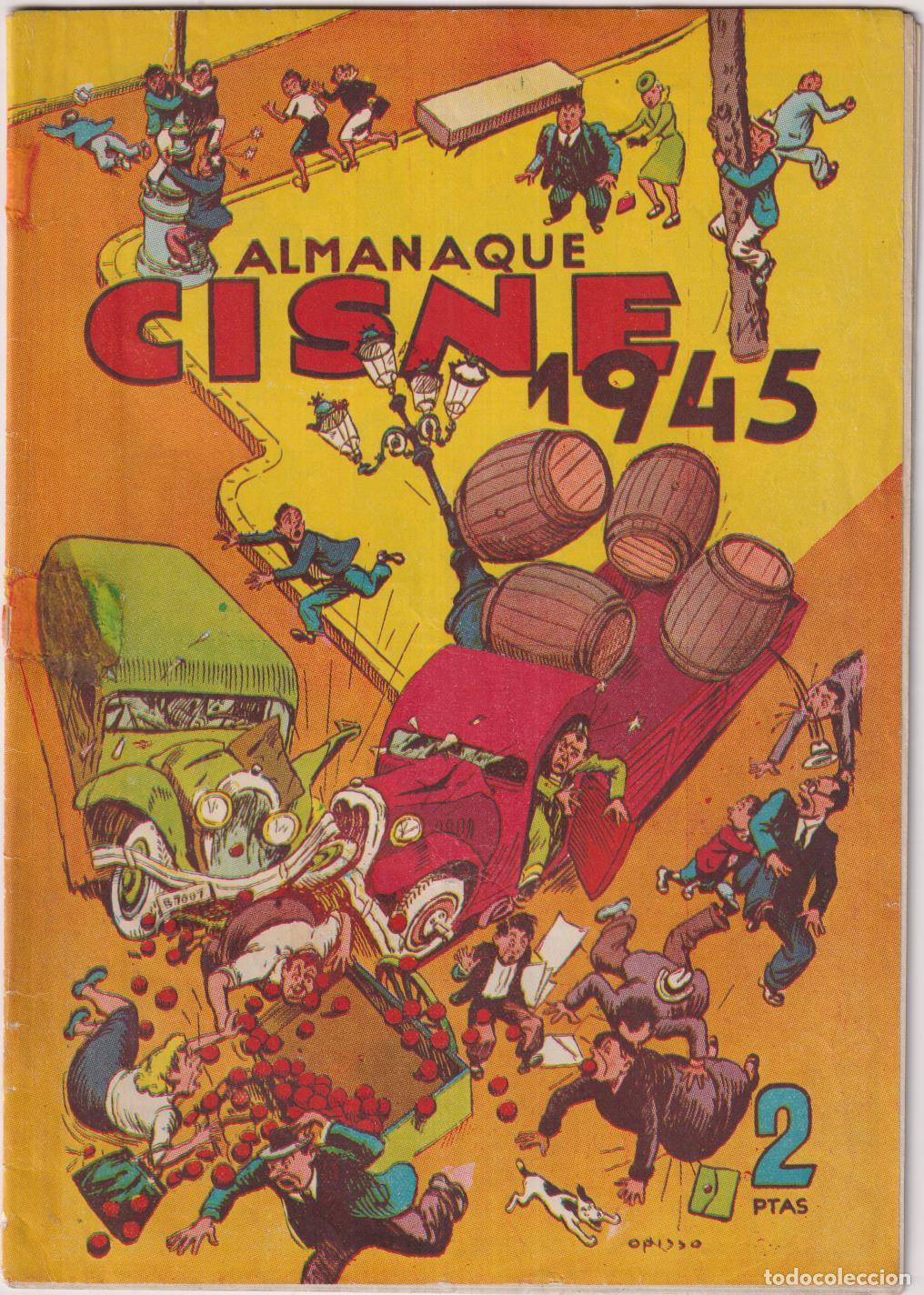 Tebeos: Almanaque Cisne 1945. Cliper. &iexcl;RAR&Iacute;SIMO! - Foto 1