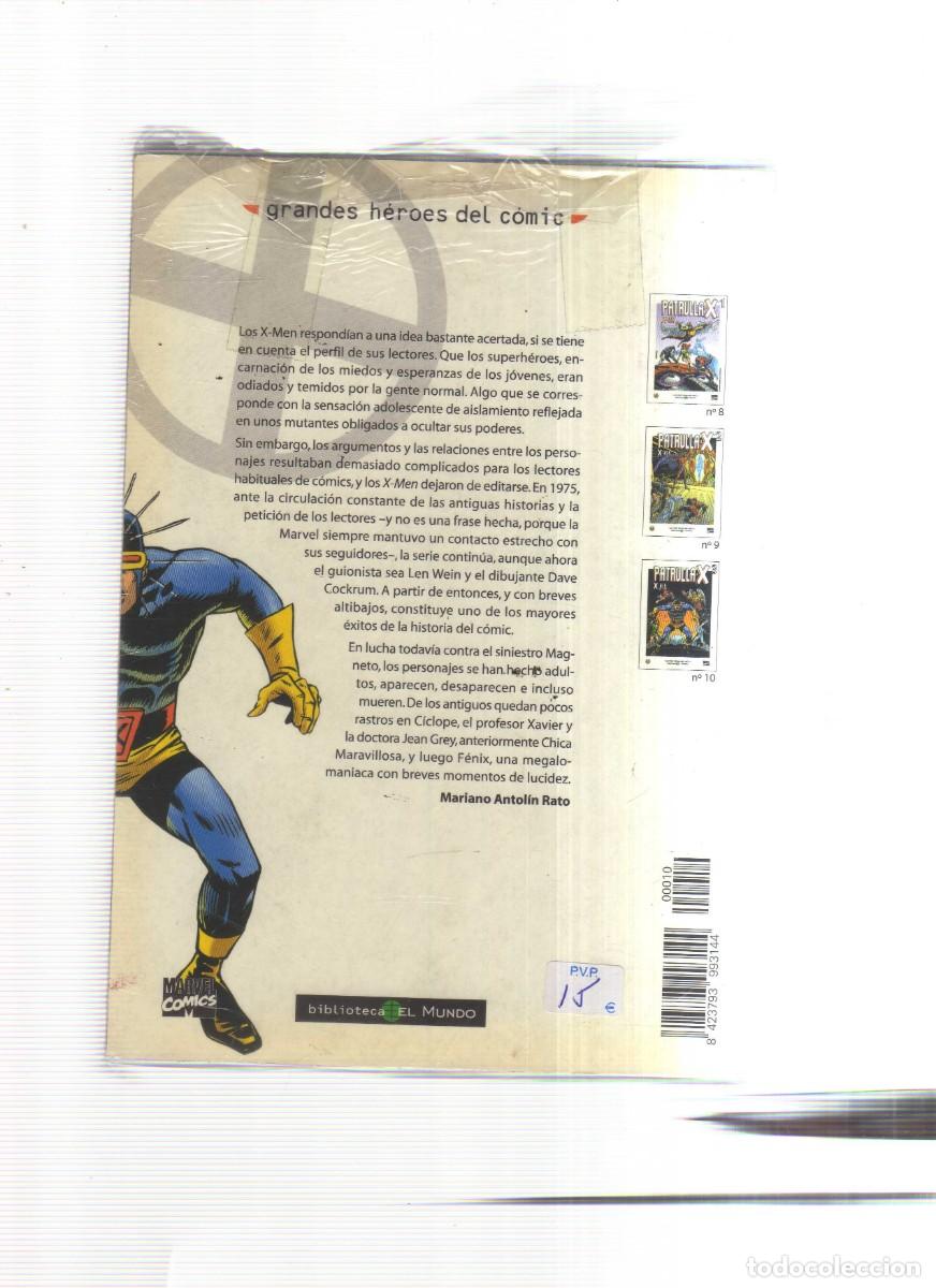 Tebeos: PATRULLA X - MEN GRANDES HEROES DEL COMIC LOTE DE 3 COMICS - Foto 2