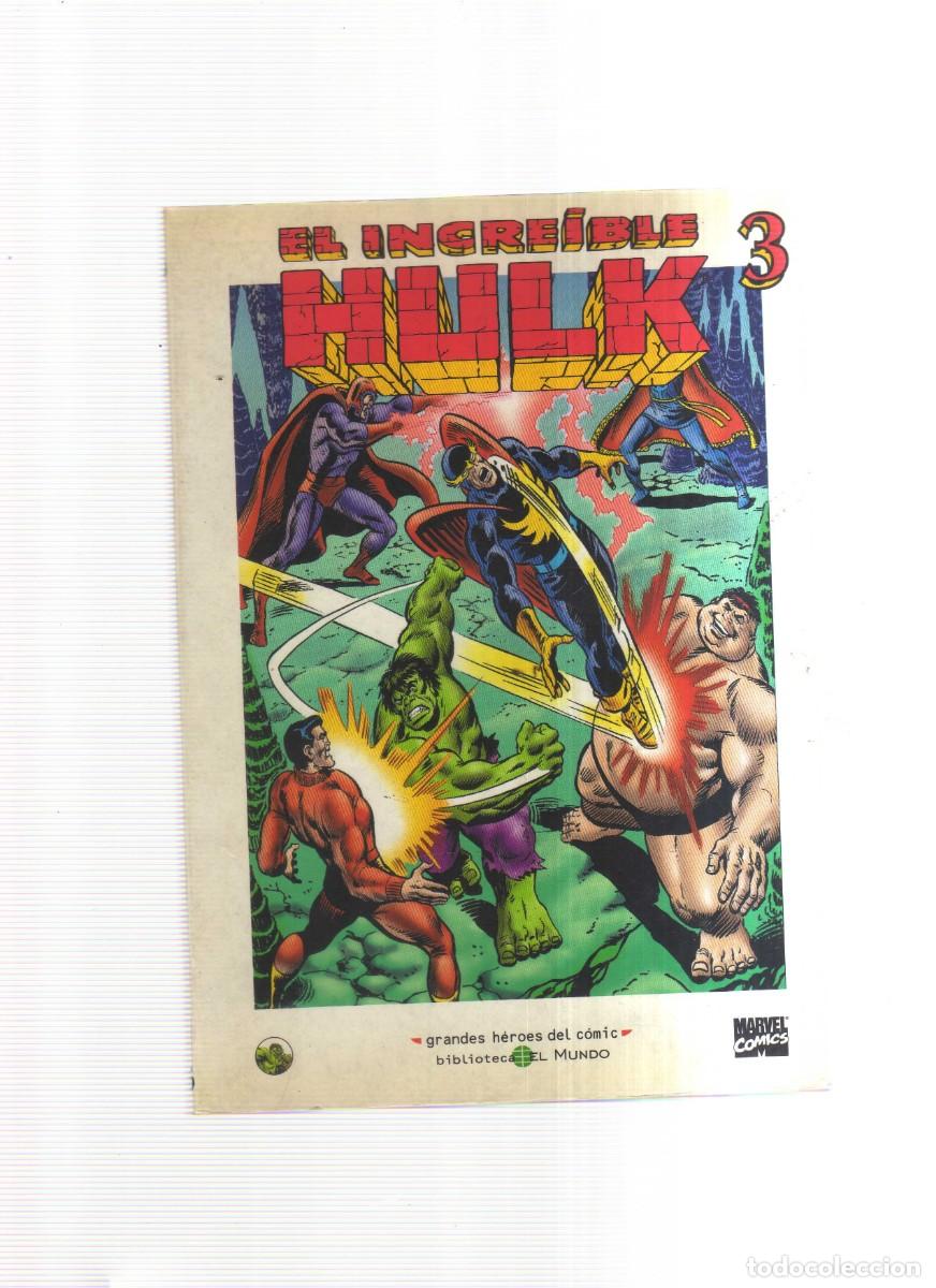 Tebeos: HULK EL INCREIBLE N,3 GRANDES HEROES DEL COMIC - Foto 1