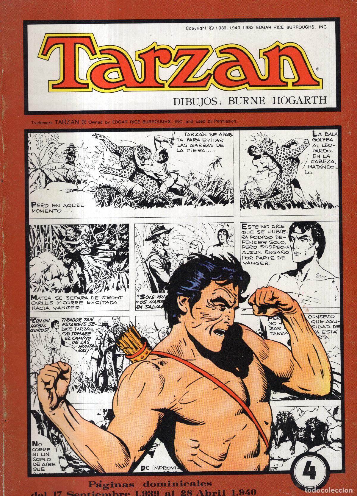 Tebeos: TARZAN N&ordm; 4 (BURNE HOGARTH) ED. ESTEVE - BUEN ESTADO - Foto 1