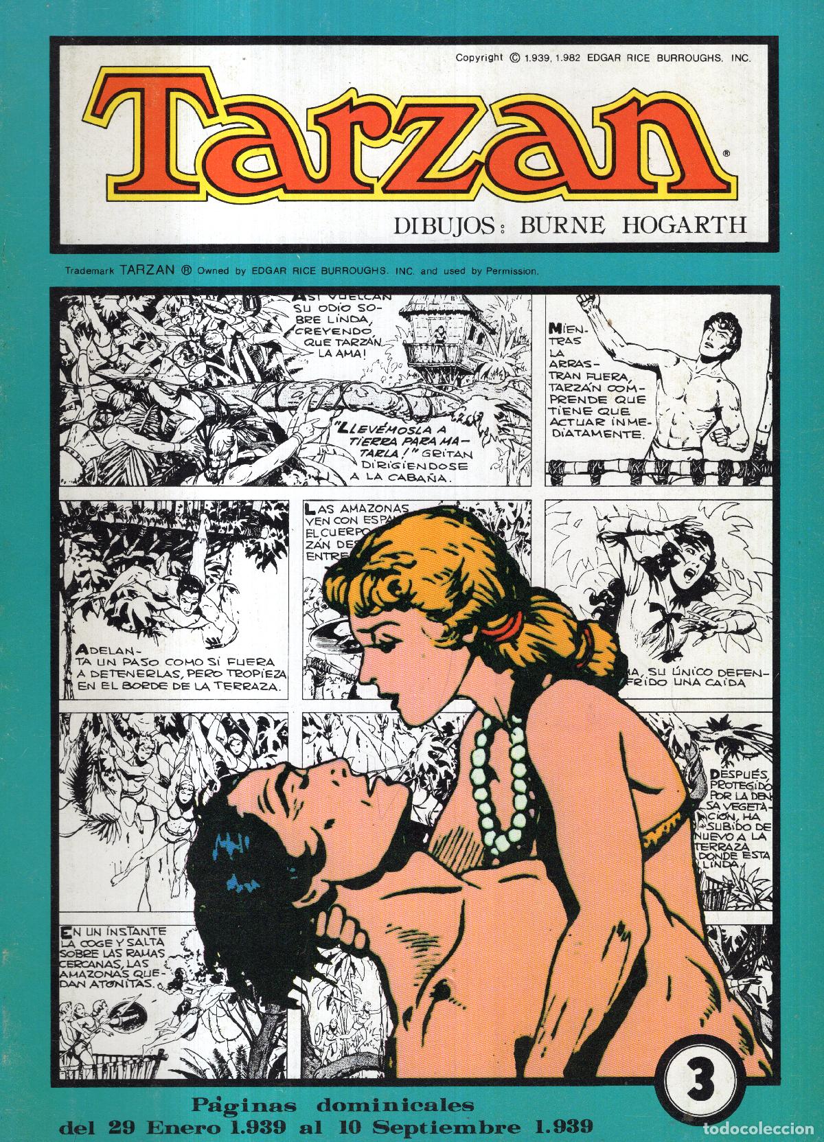 Tebeos: TARZAN N&ordm; 3 (BURNE HOGARTH) ED. ESTEVE - BUEN ESTADO - Foto 1