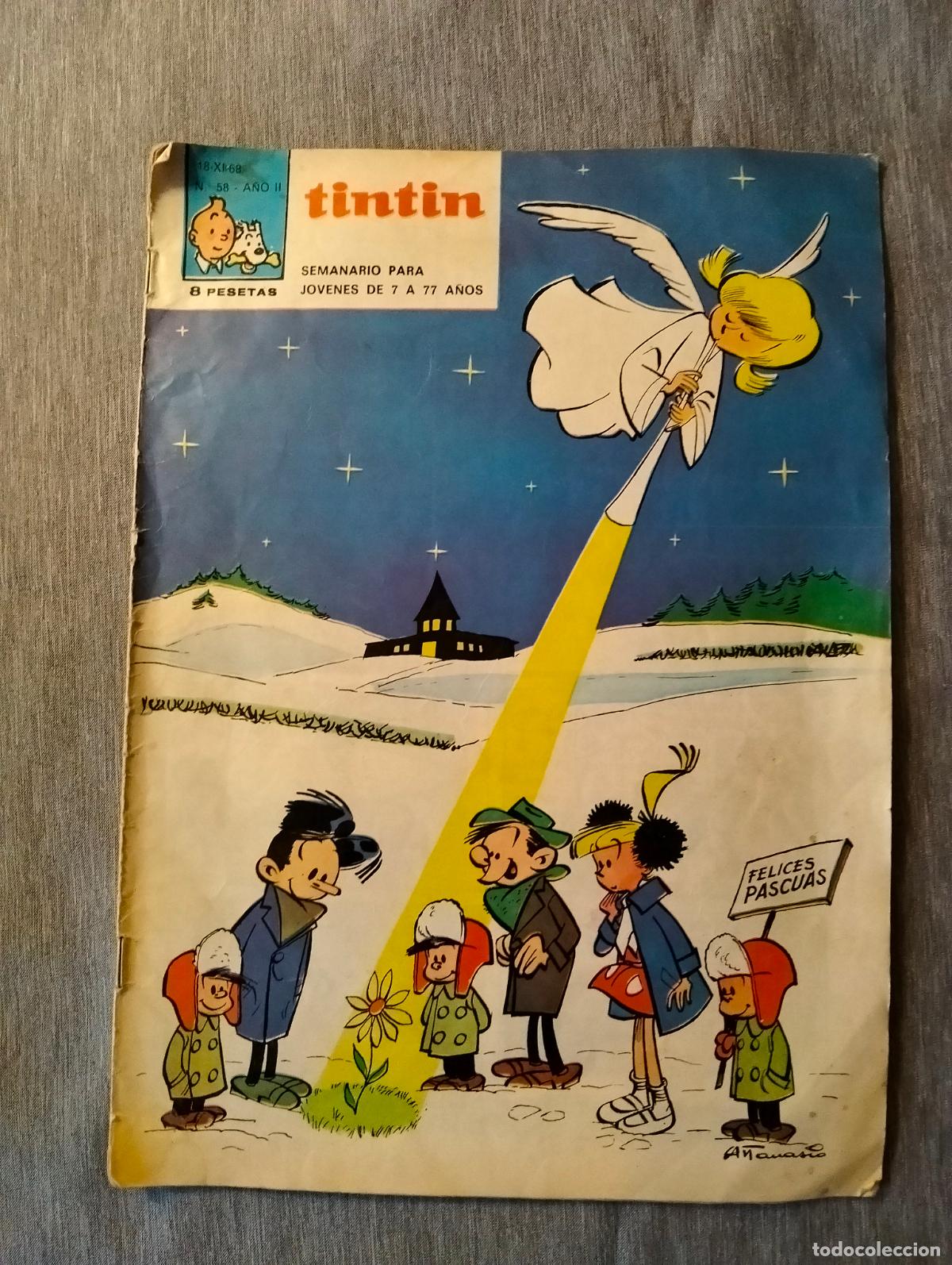 Tebeos: TIN TIN SEMANARIO PARA JOVENES COMIC N&ordm; 58 - Foto 1