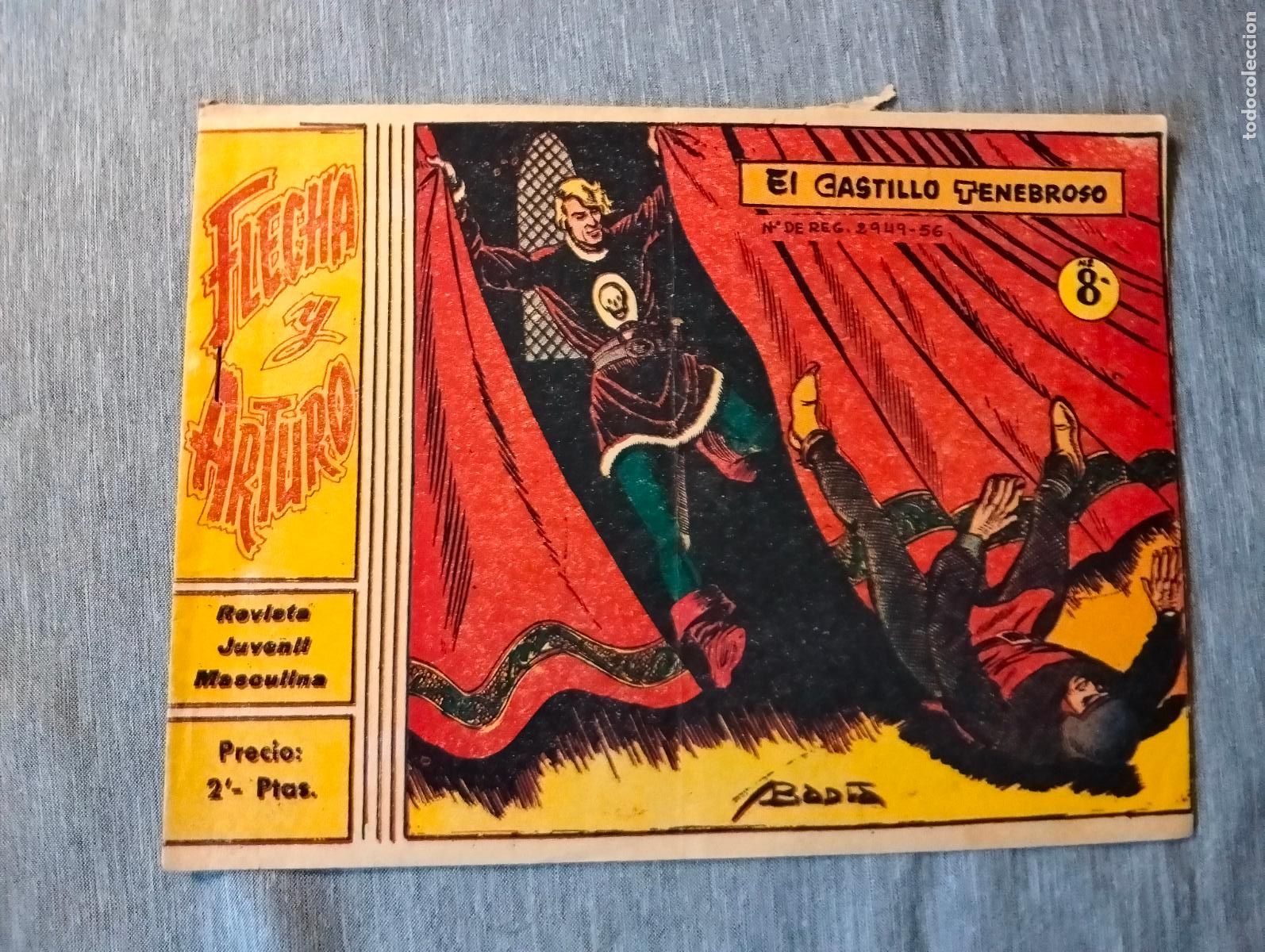 Tebeos: FLECHA Y ARTURO EL CASTILLO TENEBROSO N&ordm; 8 - Foto 1