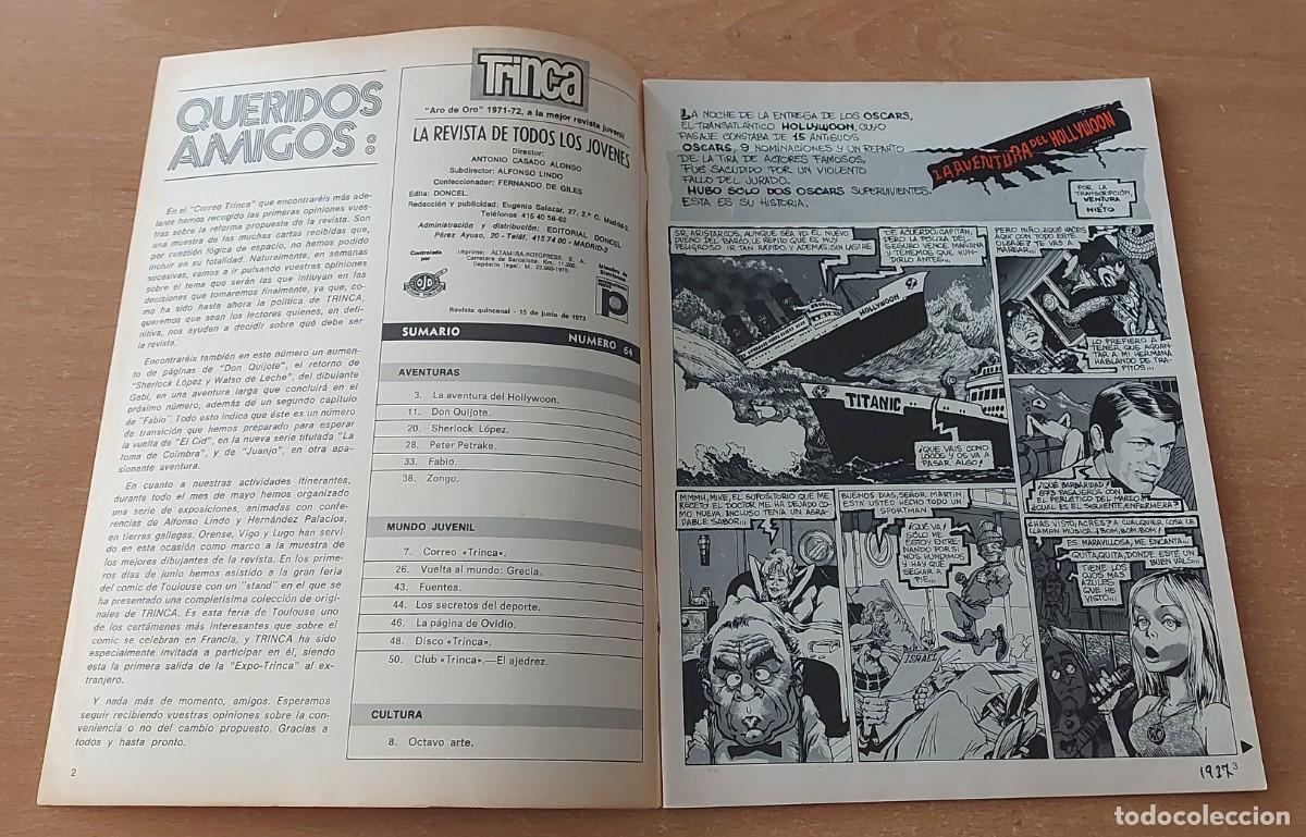 Tebeos: TRINCA COMIC N&deg; 64 PEN&Uacute;LTIMO COLECCION ED. DONCEL A&Ntilde;O 1973 - Foto 3