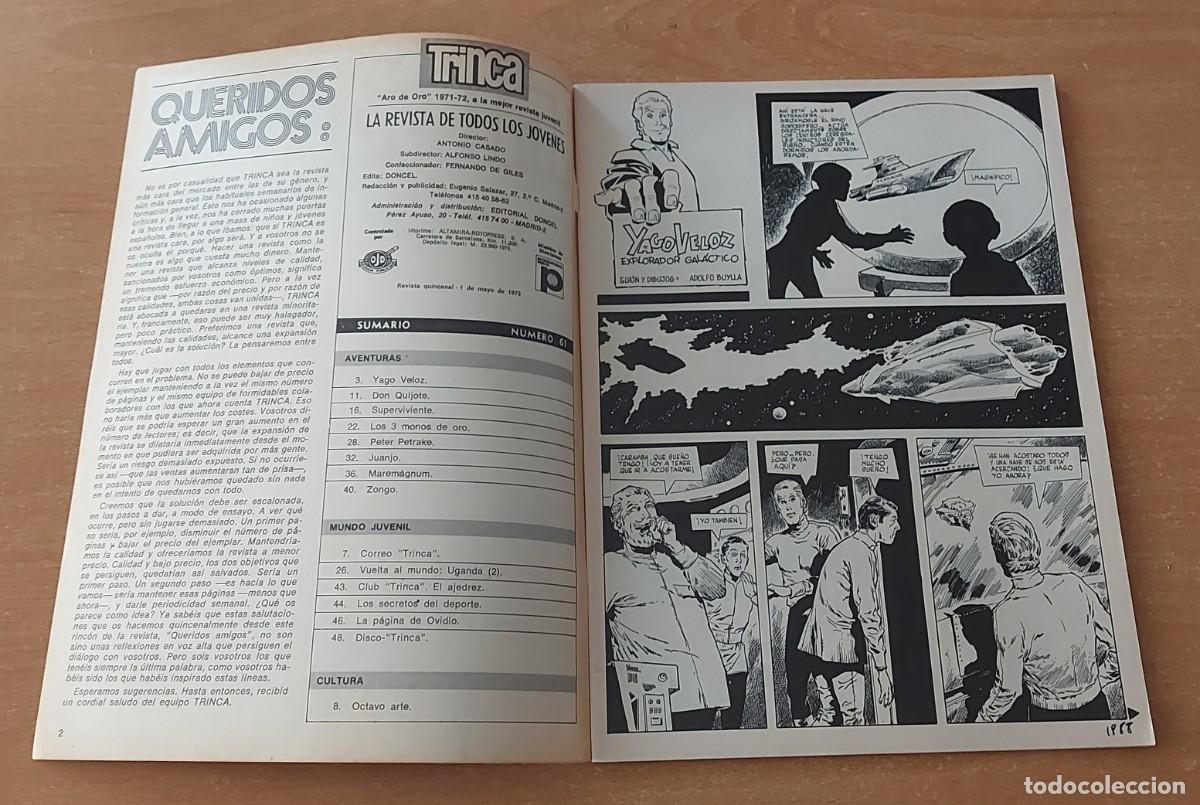 Tebeos: TRINCA COMIC N&deg; 61 COLECCION ED. DONCEL A&Ntilde;O 1973 - Foto 3