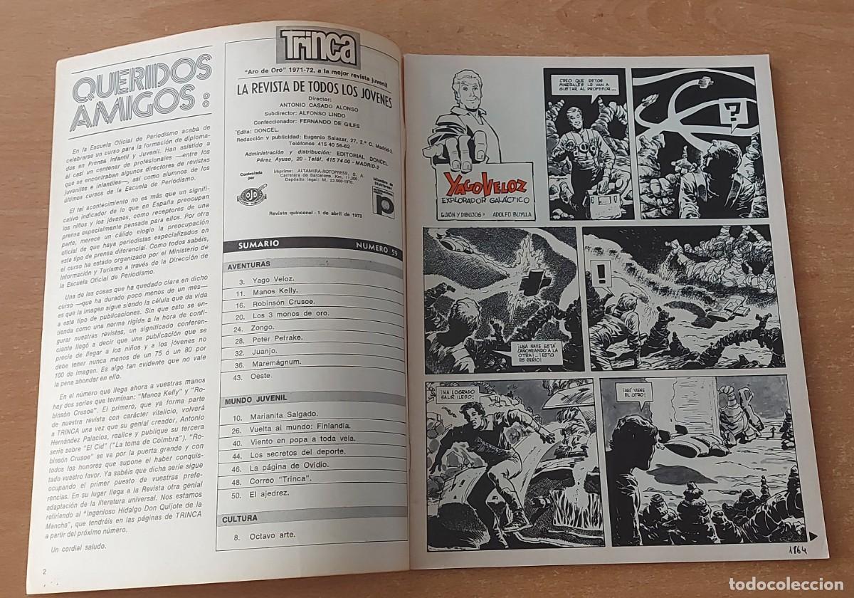 Tebeos: TRINCA COMIC N&deg; 59 COLECCION ED. DONCEL A&Ntilde;O 1973 - Foto 3