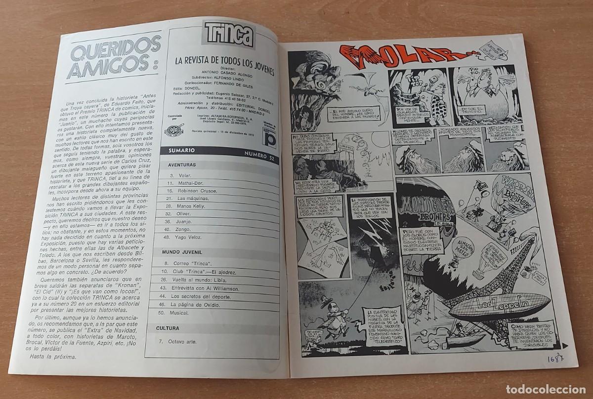 Tebeos: TRINCA COMIC N&deg; 52 COLECCION ED. DONCEL A&Ntilde;O 1972 - Foto 2