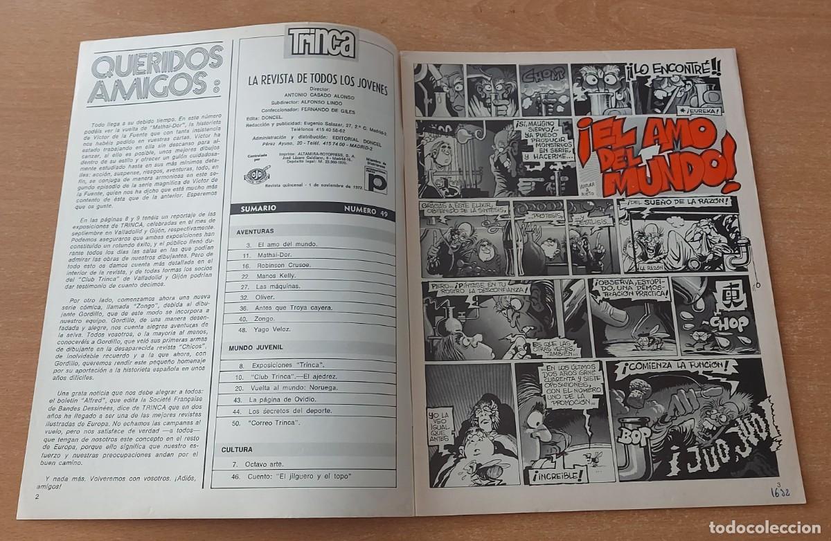 Tebeos: TRINCA COMIC N&deg; 49 COLECCION ED. DONCEL A&Ntilde;O 1972 - Foto 2