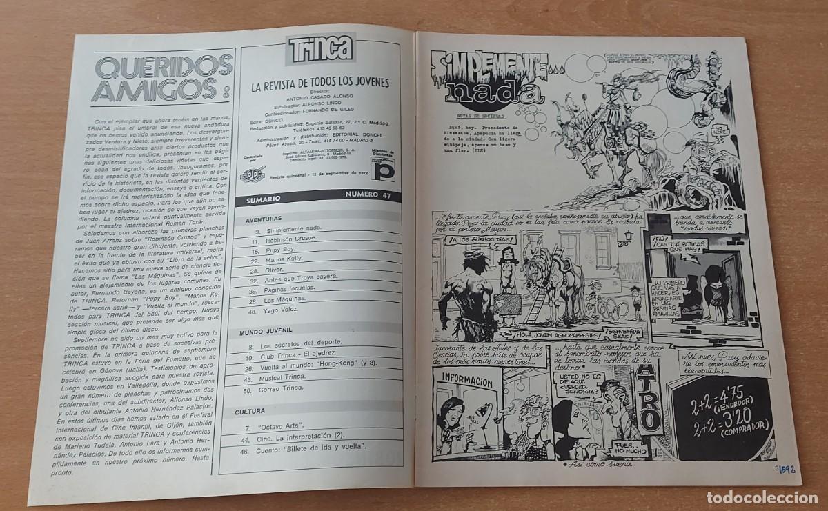 Tebeos: TRINCA COMIC N&deg; 47 COLECCION ED. DONCEL A&Ntilde;O 1972 - Foto 2