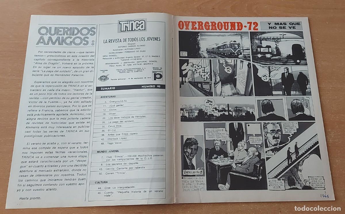 Tebeos: TRINCA COMIC N&deg; 46 COLECCION ED. DONCEL A&Ntilde;O 1972 - Foto 2