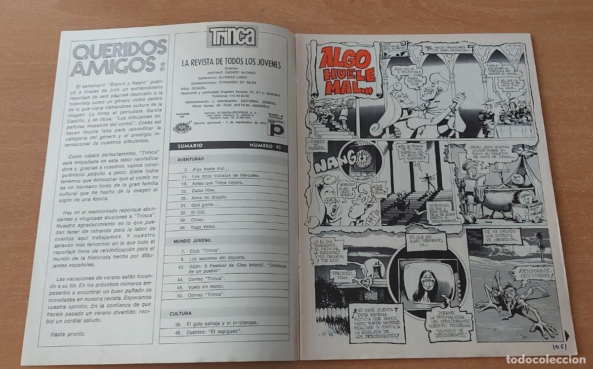 Tebeos: TRINCA COMIC N&deg; 45 COLECCION ED. DONCEL A&Ntilde;O 1972 - Foto 3