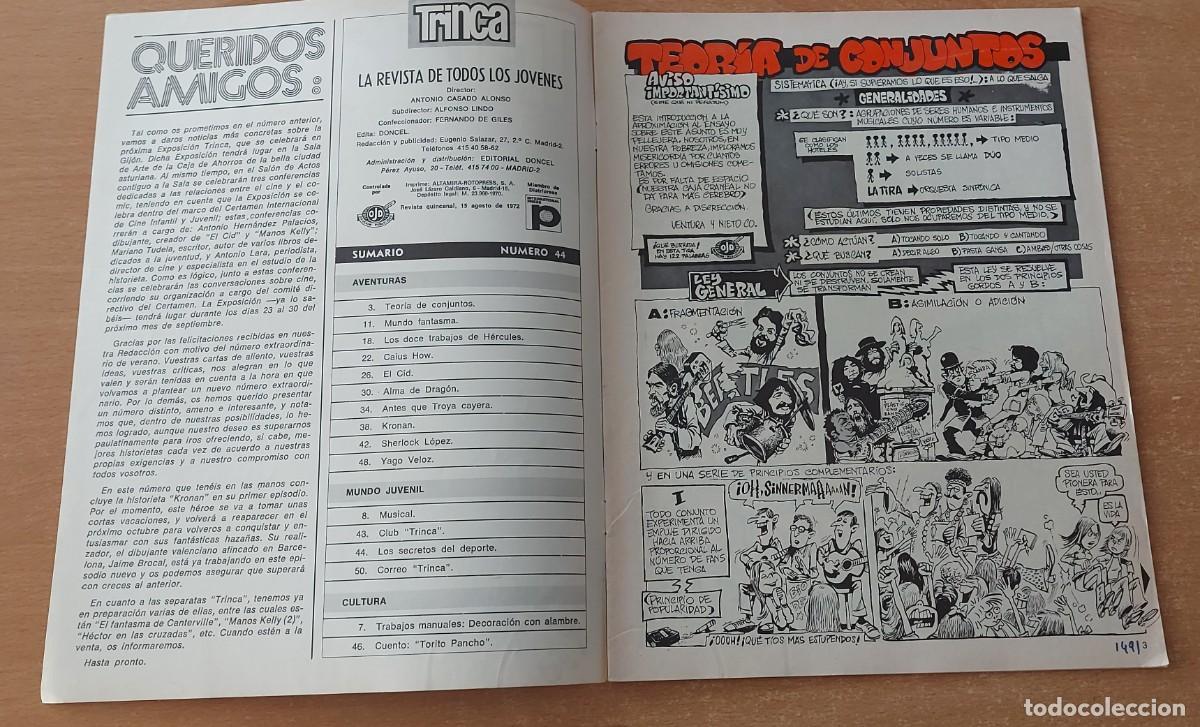 Tebeos: TRINCA COMIC N&deg; 44 COLECCION ED. DONCEL A&Ntilde;O 1972 - Foto 2