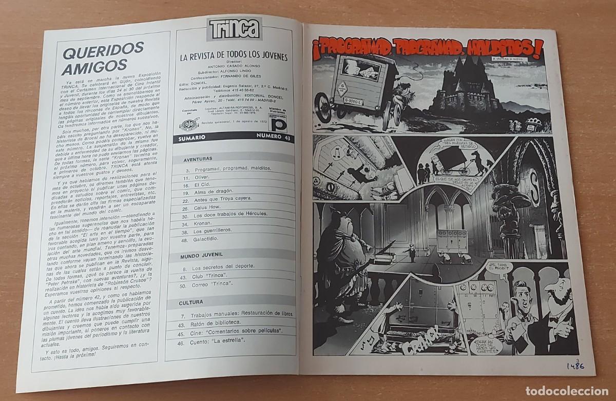 Tebeos: TRINCA COMIC N&deg; 43 COLECCION ED. DONCEL A&Ntilde;O 1972 - Foto 2