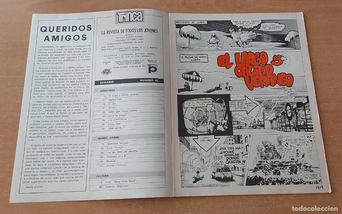 Tebeos: TRINCA COMIC N&deg; 42 COLECCION ED. DONCEL A&Ntilde;O 1972 - Foto 2