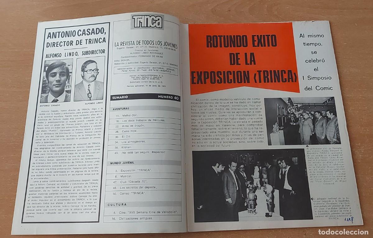 Tebeos: TRINCA COMIC N&deg; 40 COLECCION ED. DONCEL A&Ntilde;O 1972 - Foto 2