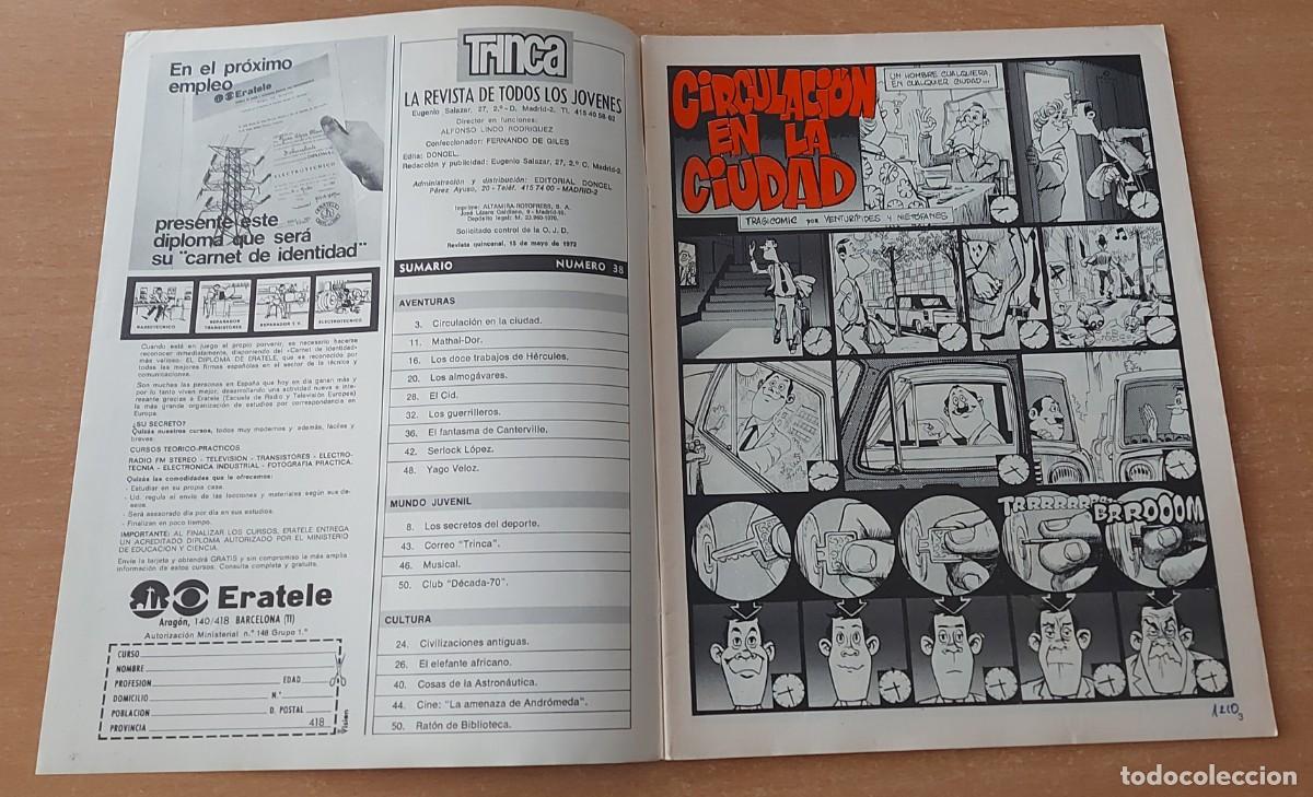 Tebeos: TRINCA COMIC N&deg; 38 COLECCION ED. DONCEL A&Ntilde;O 1972 - Foto 2