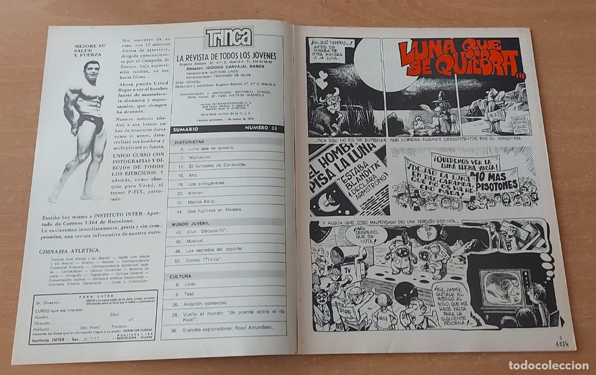 Tebeos: TRINCA COMIC N&deg; 33 COLECCION ED. DONCEL A&Ntilde;O 1972 - Foto 2