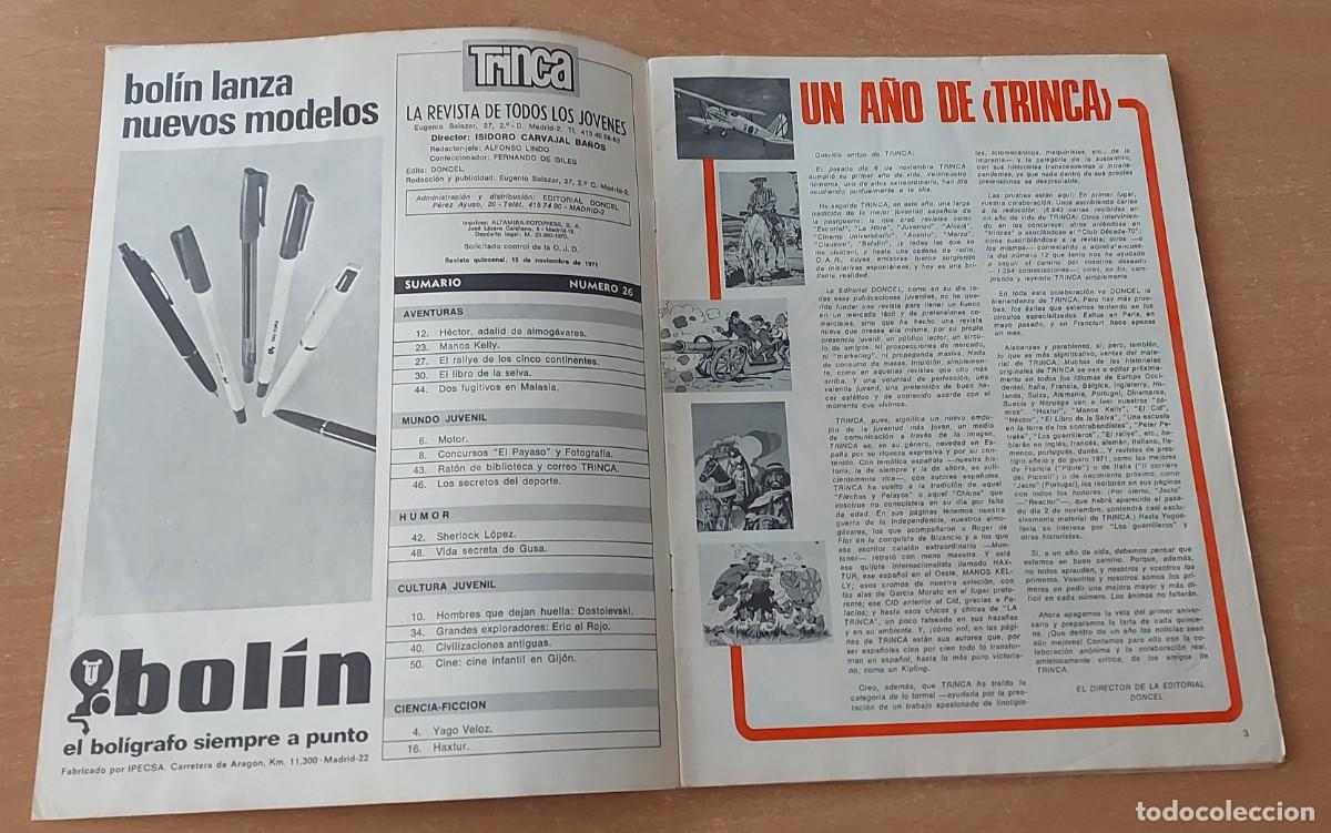 Tebeos: TRINCA COMIC N&deg; 26 COLECCION ED. DONCEL A&Ntilde;O 1971 - Foto 2