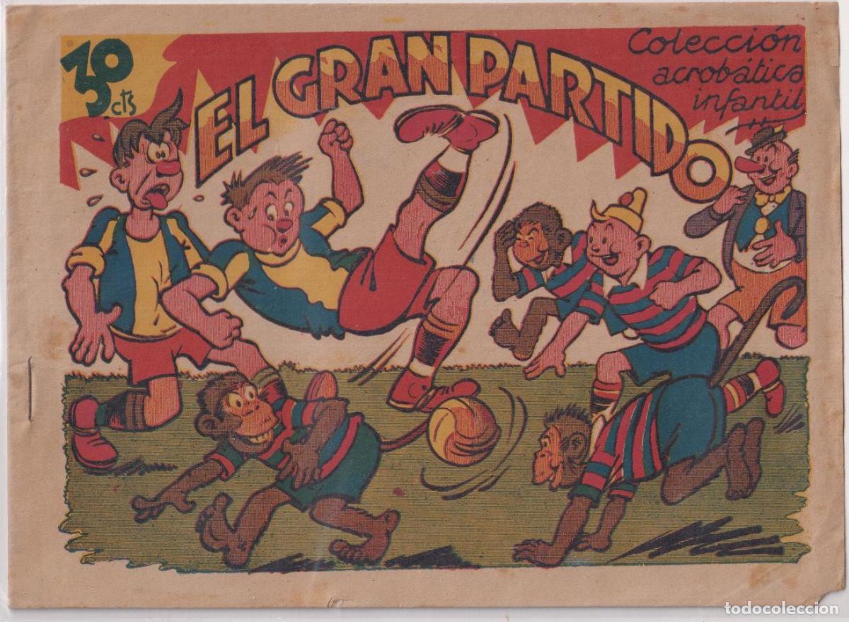 Tebeos: Acrob&aacute;tica Infantil El Gran partido. Marco 1943 - Foto 1
