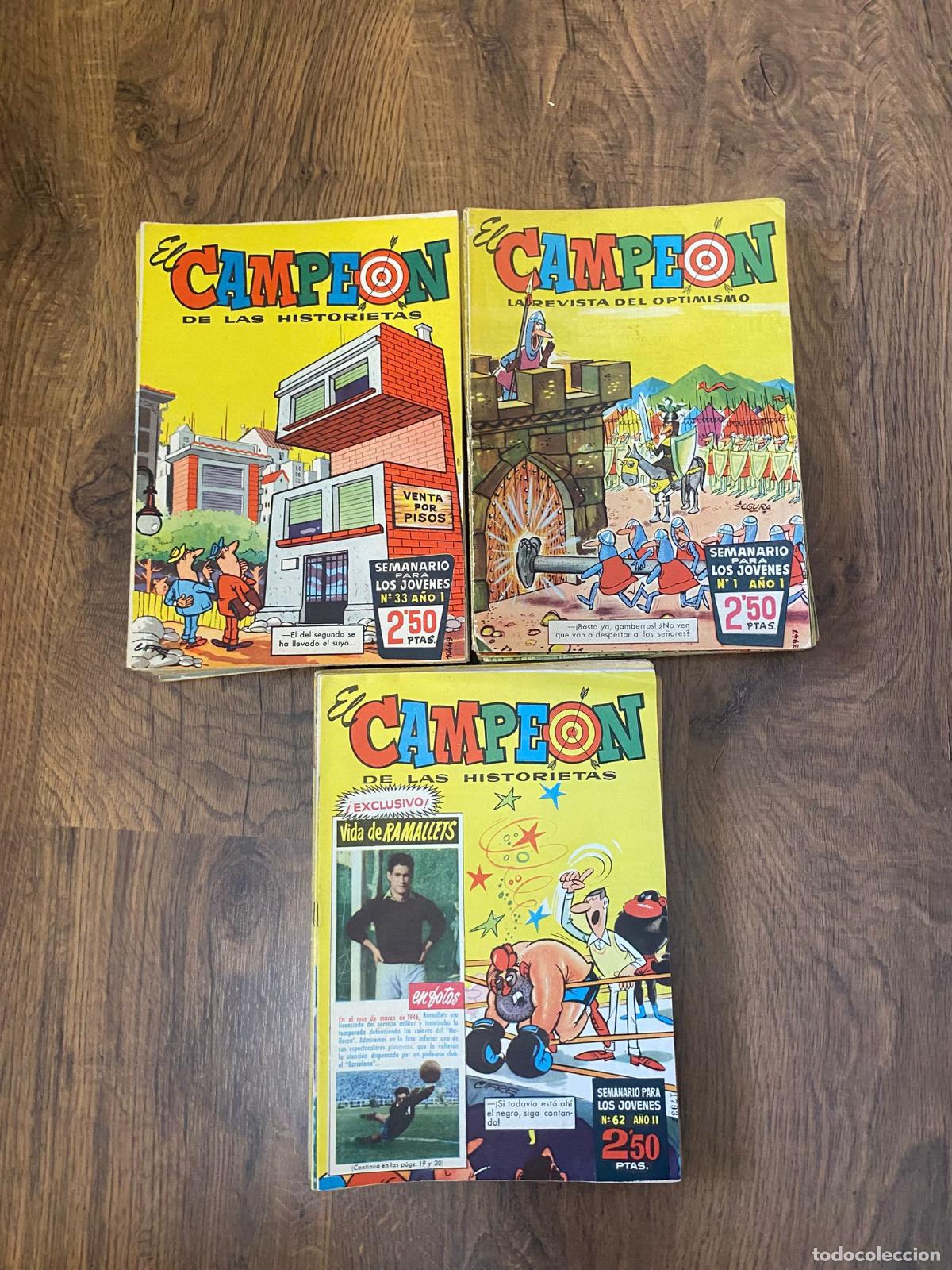 Tebeos: El Campe&oacute;n de las Historietas. Bruguera 1960. Colecci&oacute;n Completa 95 ejemplares. RARA