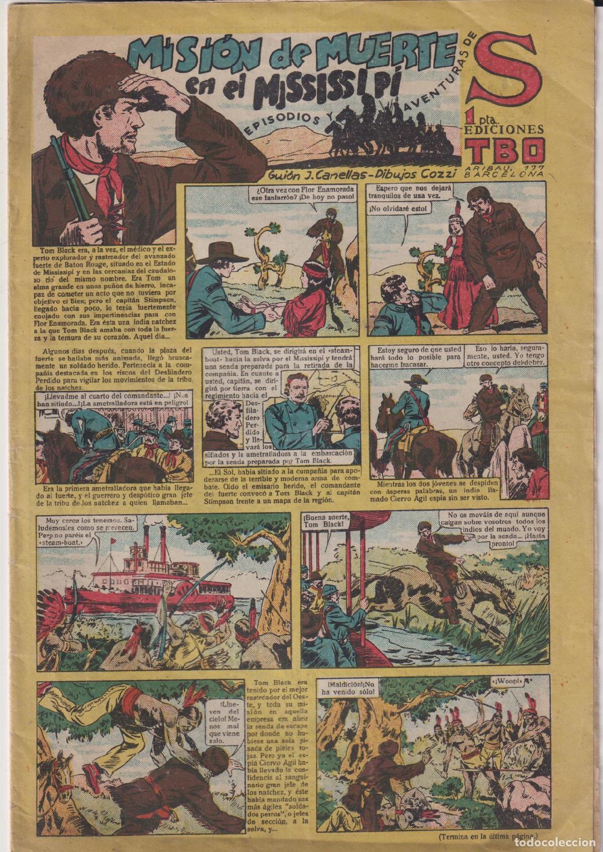 Tebeos: TBO S. Misi&oacute;n de muerte en el Mississippi