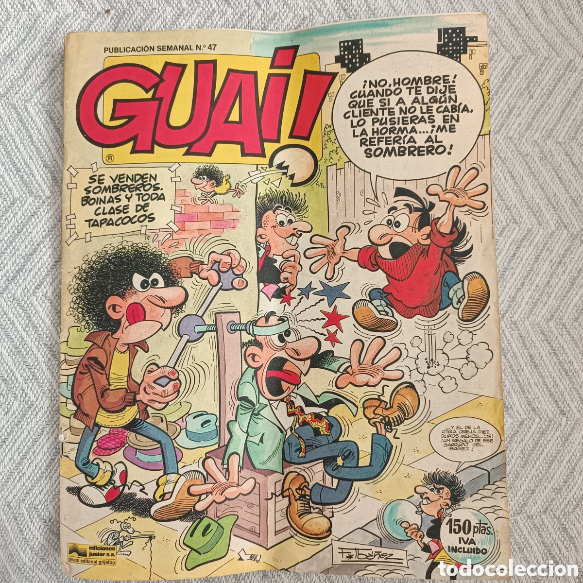 BDs: HUMOR GUAI, PUBLICACION SEMANAL N&ordm; 47- EDITA : EDICIONES JUNIOR. 1986