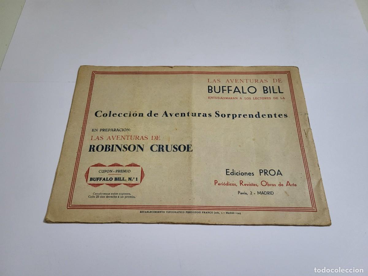 Tebeos: Buffalo Bill, N&ordm; 1, Ediciones Proa, 1943 J. P. - Foto 3