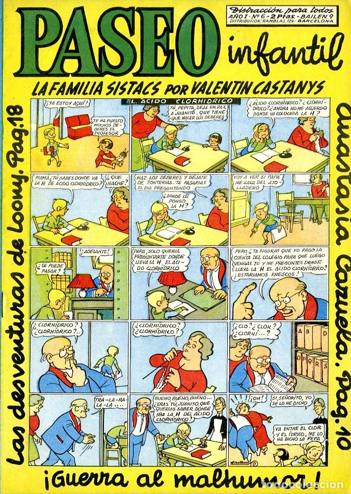 BDs: Paseo Infantil / Ediciones Generales / 1956 / A&ntilde;o I / N.6 (A2)