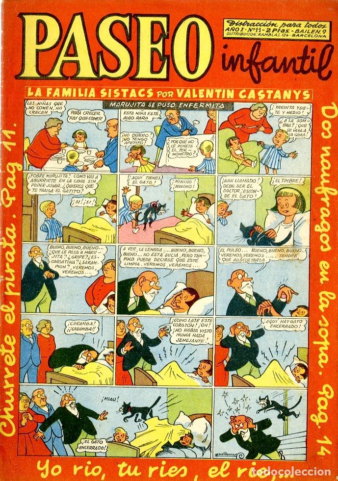 BDs: Paseo Infantil / Ediciones Generales / 1956 / A&ntilde;o I / N.11 (A2)