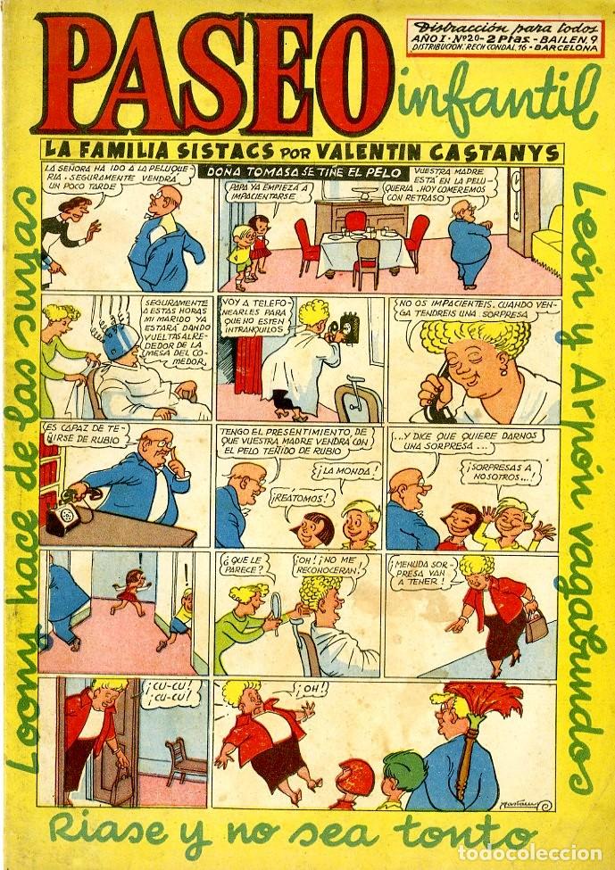 BDs: Paseo Infantil / Ediciones Generales / 1956 / A&ntilde;o I / N.20 (A2)