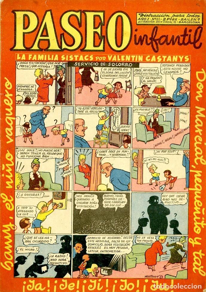 BDs: Paseo Infantil / Ediciones Generales / 1956 / A&ntilde;o I / N.22 (A2)