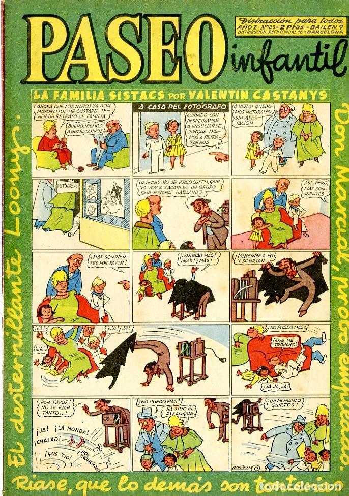 BDs: Paseo Infantil / Ediciones Generales / 1956 / A&ntilde;o I / N.25 (A2)