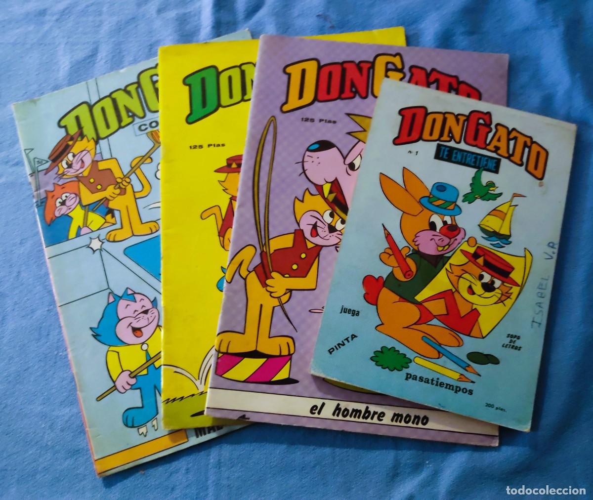 Tebeos: LOTE DE COMICS DE DON GATO Y CUADERNO PARA COLOREAR EDICIONES ELEME A&Ntilde;OS 70