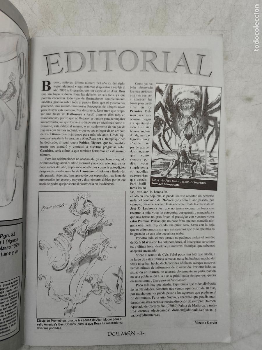 Tebeos: DOLMEN N&ordm; 44 A&Ntilde;O 1999. - Foto 2
