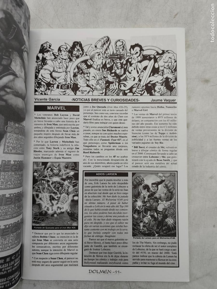 Tebeos: DOLMEN N&ordm; 44 A&Ntilde;O 1999. - Foto 3